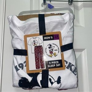 NWT Disney Men’s Old School Classic Mickey Mouse Sleepwear Set, 2-Piece 2XL